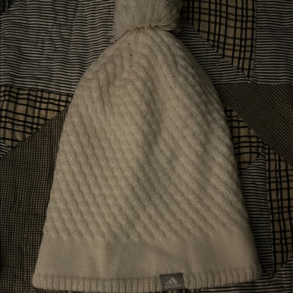 Adidas Cream Knit Beanie